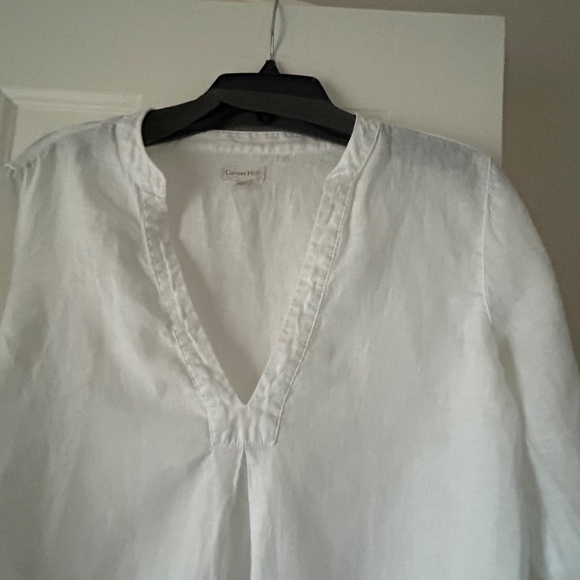 NWOT Garnet Hill 100% linen white beach dress size small - Picture 5 of 7